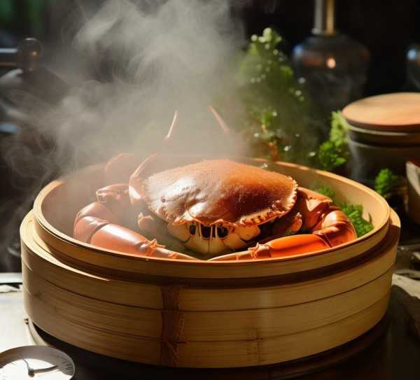 海蟹蒸制指南，时间掌控，尽享海味鲜美