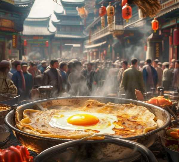 穿越千年的美食传奇，鸡蛋灌饼的古今风情,鸡蛋灌饼，穿越历史，风靡的小吃之源,营养,营养价值,技巧,第1张