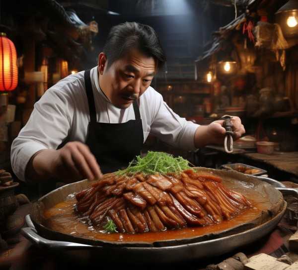 蒜泥白肉的美食渊源之谜,探寻美食之源，蒜泥白肉究竟起源于何处？,起源,鲜嫩,美食文化,第1张