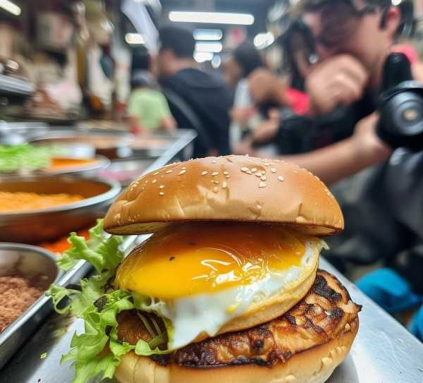 鸡蛋汉堡的独特魅力溯源之旅,探寻美食之旅，鸡蛋汉堡的独特风味源于何处,营养,起源,鲜嫩,第1张