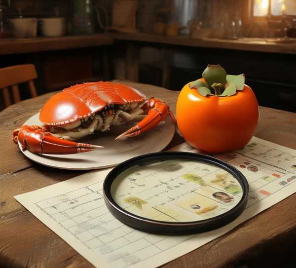 螃蟹与柿子同食真相大揭秘，食用时间解析