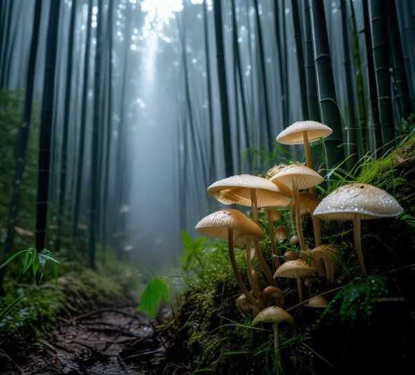 竹荪的神秘栖息地，揭秘竹荪生长之谜